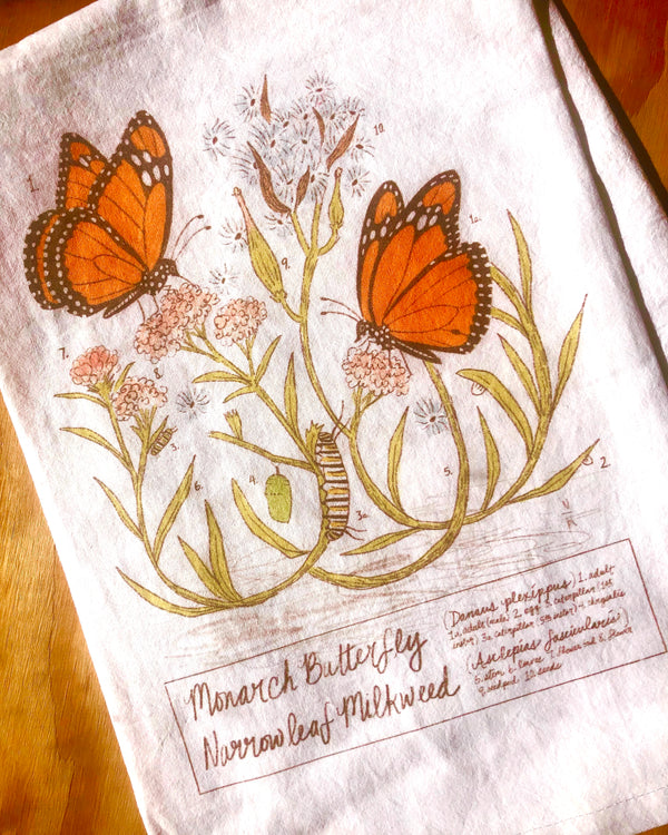 Monarch Butterfly Tea Towels
