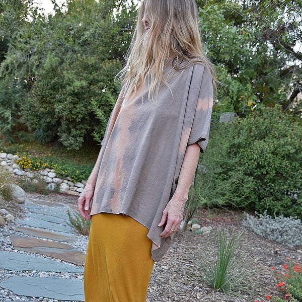 California Holly-dyed Peace Silk Top